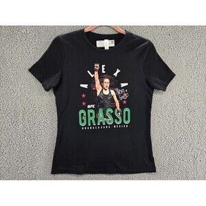 Alexa Grasso UFC Shirt Womens Small Black MMA  Mexico Graphic Tee